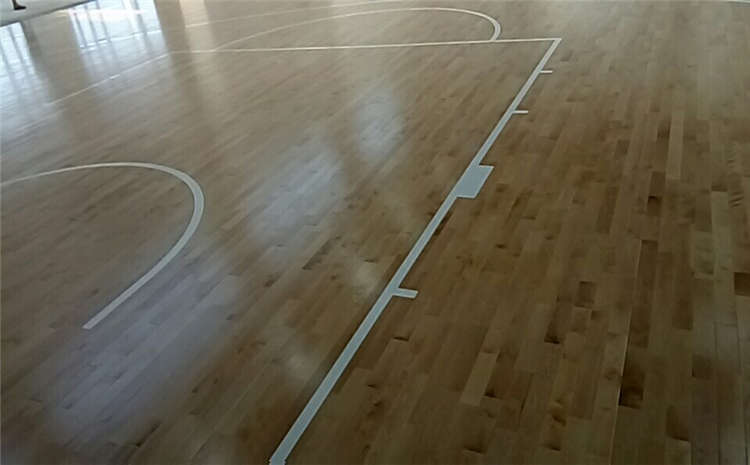 松木NBA籃球場木地板結(jié)構(gòu)
